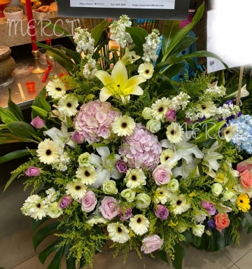**SFW01** Lily, Gerbera, Hydrangea, Rose<br>百合，太陽花，繡球花，玫瑰花
