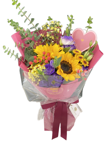 **KBQ184** Sun Flower Bouquet<br>向日葵 長形花束
